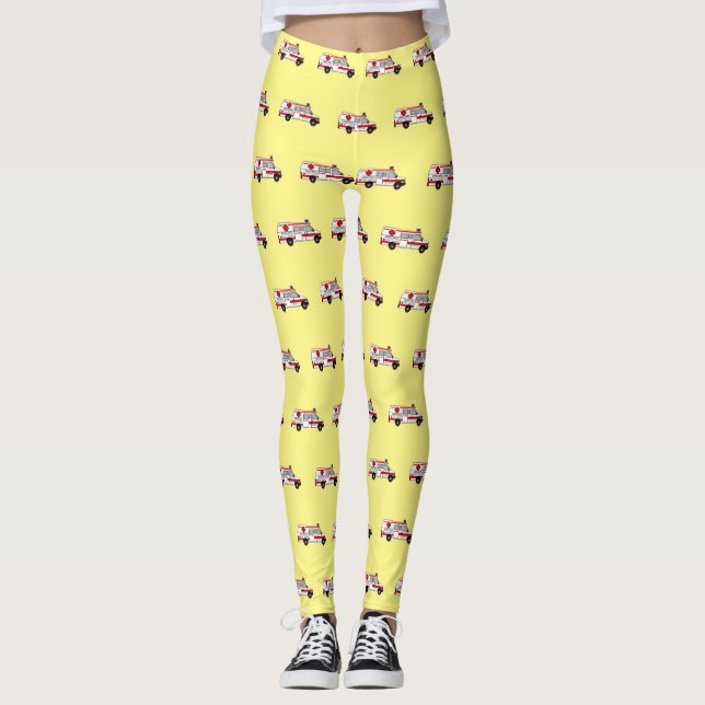 Leggings Illustration d'ambulance (Devant)