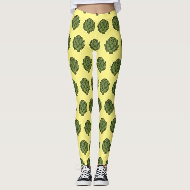 Leggings Illustration d'artiste (Devant)