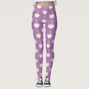 Leggings Illustration d'autruche pour bébé à couver mignon