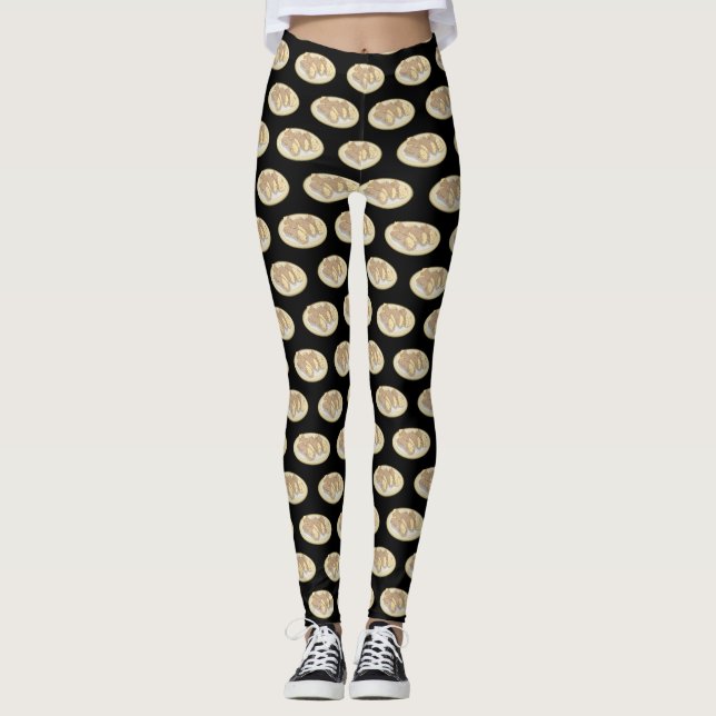 Leggings Illustration de Cannoli (Devant)