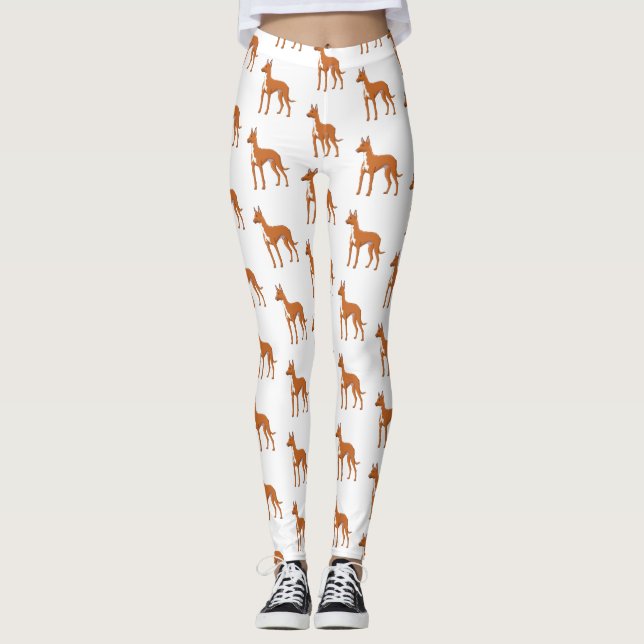 Leggings Illustration de chien de chien de chien de chien d (Devant)