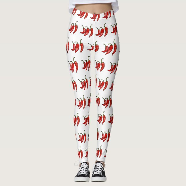 Leggings Illustration de chili (Devant)