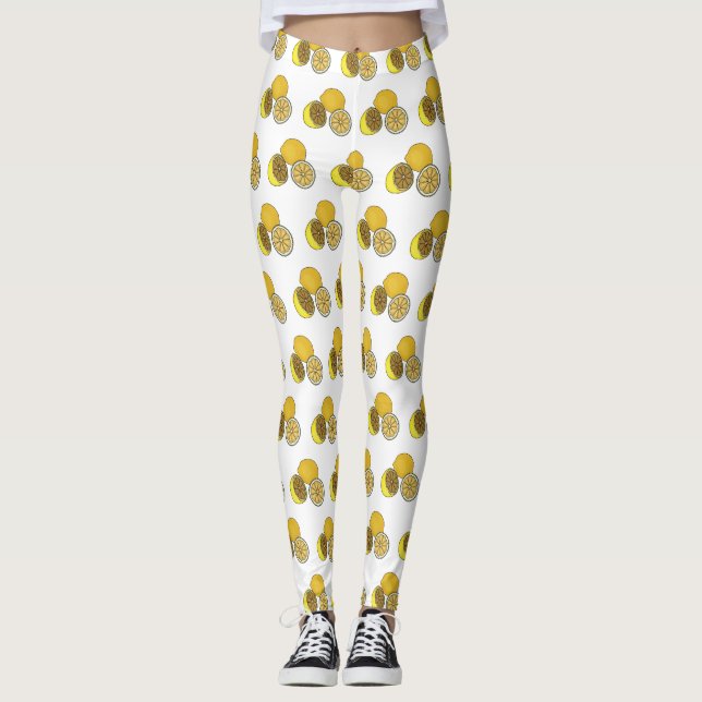 Leggings Illustration de citron (Devant)