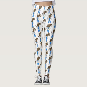 Leggings Illustration de dessin animé de médecin de gros mo