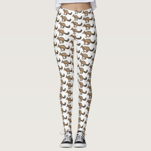 Leggings Illustration de dessin animé joyeux numbat