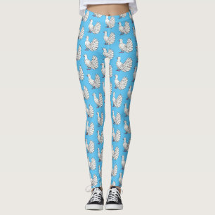 Leggings Illustration de dessin d'oiseau pigeon sauvage