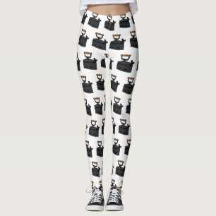 Leggings Illustration de dessin en fer de Charbon
