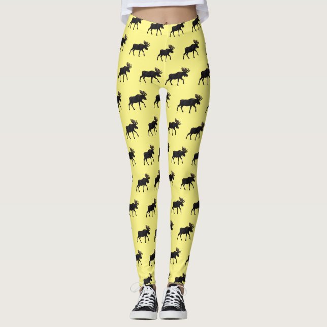 Leggings Illustration de dessin sur l'orignal (Devant)