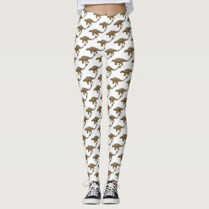 Leggings Illustration de dinosaure blindé Ankylosaurus