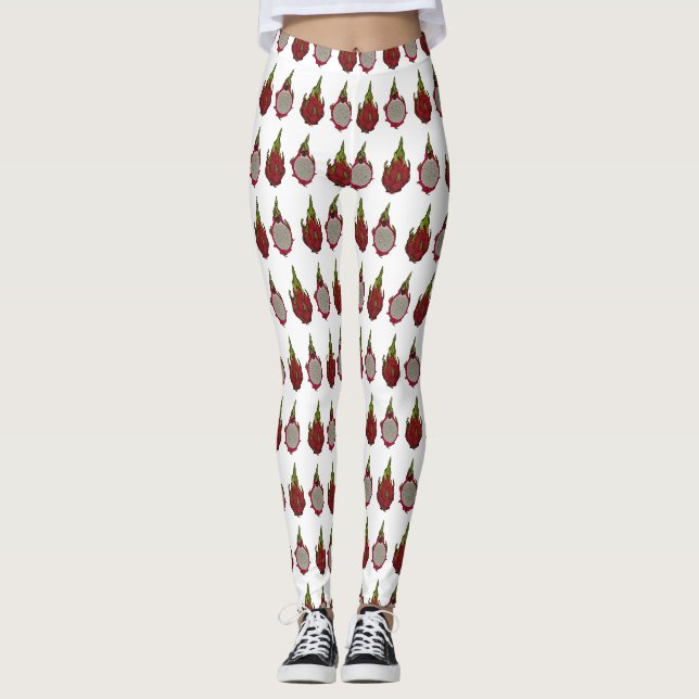 Leggings Illustration de dragon fruit (Devant)
