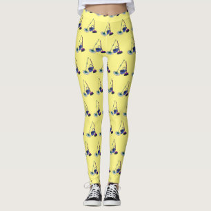 Leggings Illustration de la bande dessinée Broom & mop