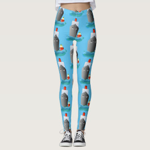Leggings Illustration de la caricature de remorqueur de paq