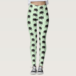 Leggings Illustration de la caricature du dendroctone du rh