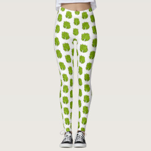 Leggings Illustration de la feuille de limon