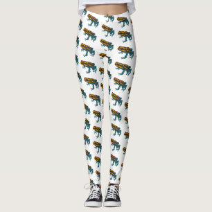 Leggings Illustration de la grenouille à fléchettes de pois