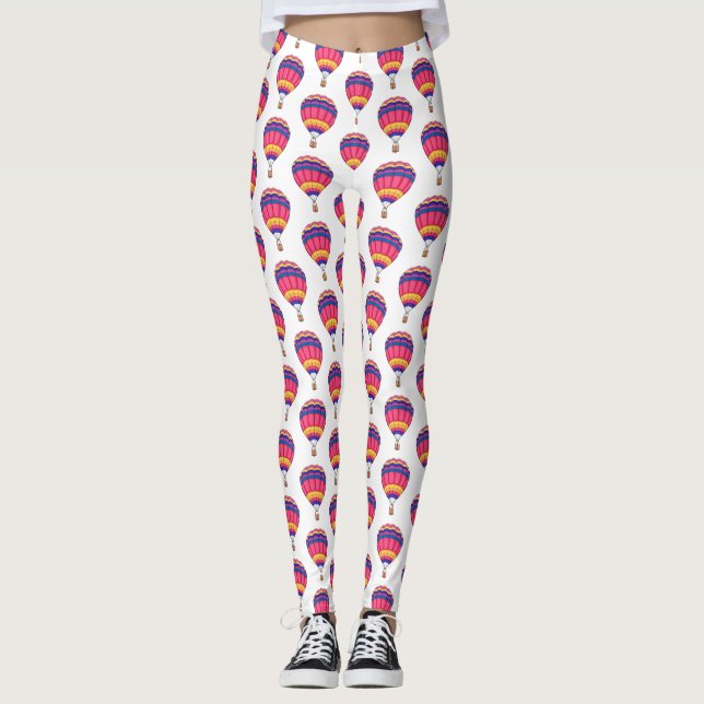 Leggings Illustration de la montgolfière (Devant)
