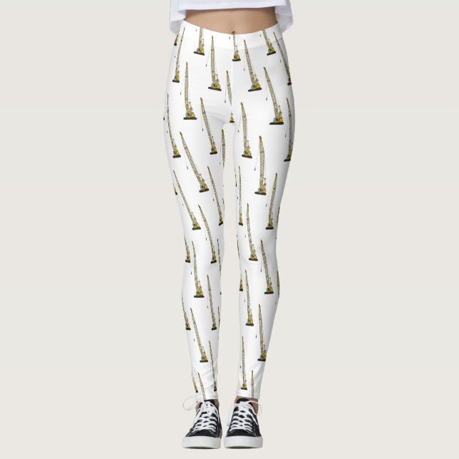 Leggings Illustration de la pelle à dragons (Devant)