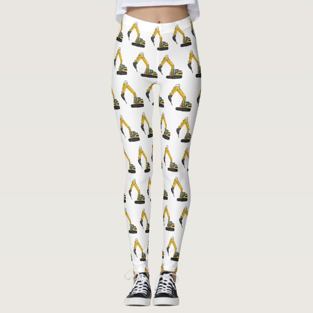 Leggings Illustration de la pelle de rupture (Devant)