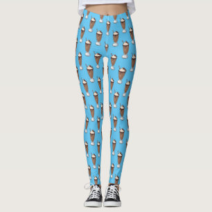 Leggings Illustration de milk-shake au chocolat