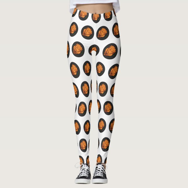 Leggings Illustration de poulet rôti (Devant)