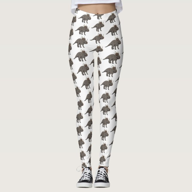 Leggings Illustration de Styracosaurus (Devant)