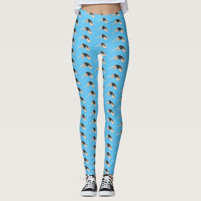 Leggings Illustration de Tamandua (Devant)