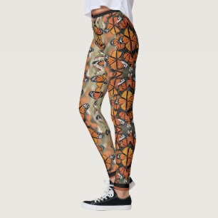 Leggings Illustration des ailes de papillon du monarque ora