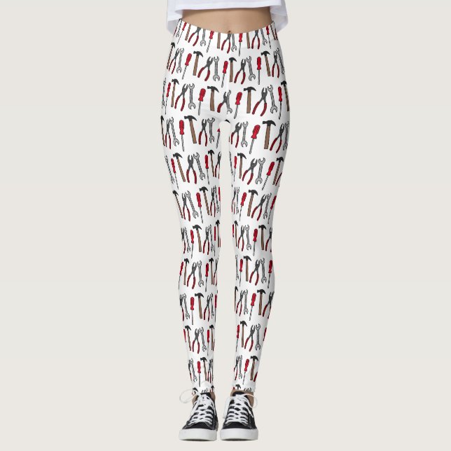 Leggings Illustration des outils de menuiserie (Devant)