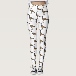 Leggings Illustration d'oiseau de curassow