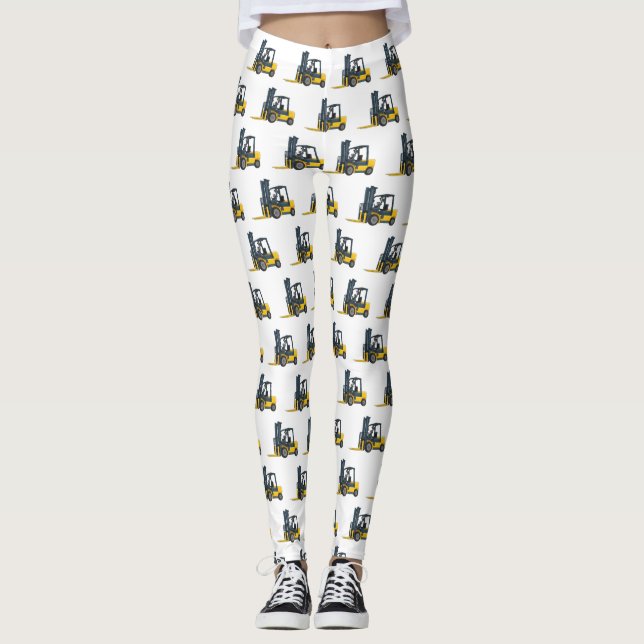 Leggings Illustration du chariot élévateur (Devant)