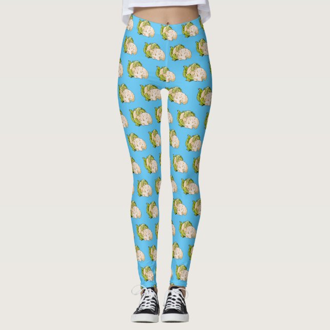 Leggings Illustration du chou-fleur (Devant)