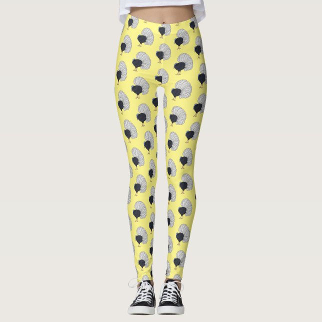 Leggings Illustration du faisan de Bulwer (Devant)