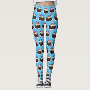 Leggings Illustration du gâteau de la Forêt-Noire