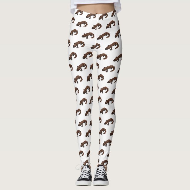 Leggings Illustration du monstre Gila (Devant)
