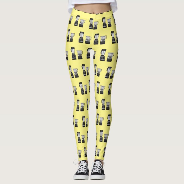 Leggings Illustration du processeur et du mixeur alimentair (Devant)