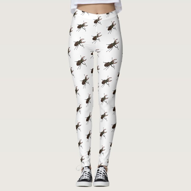Leggings Illustration du scarabée de stade (Devant)