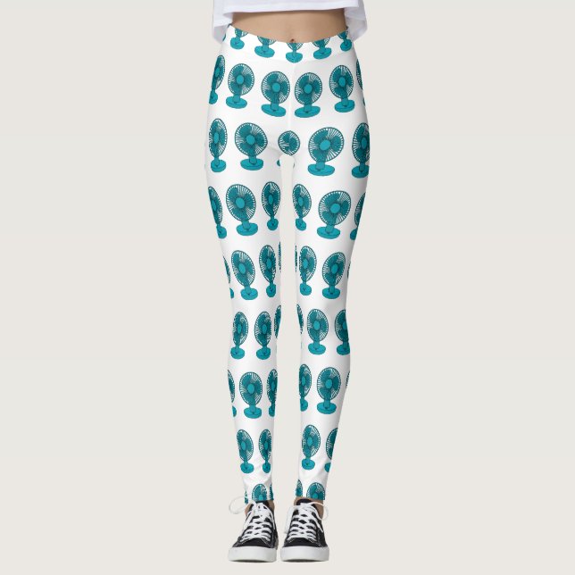 Leggings Illustration du ventilateur (Devant)