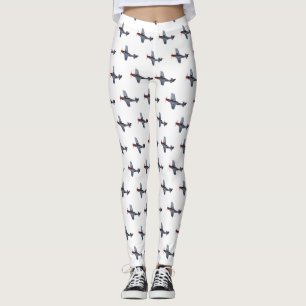 Leggings Illustration d'un avion de chasse-bombardier