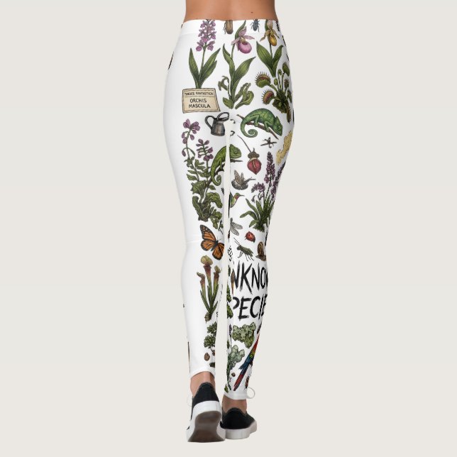 Leggings Illustration Pr de Botanica Chaotique Écologies Su (Dos)