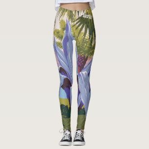 Leggings Illustration vintage de Porto Rico