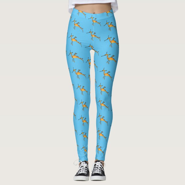Leggings Illustration Weedy seadragon (Devant)