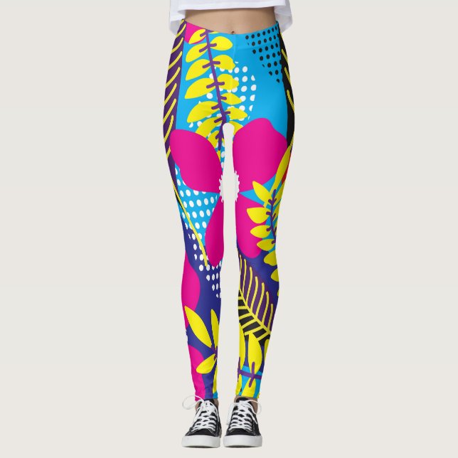 Leggings Illustrations florales (Devant)