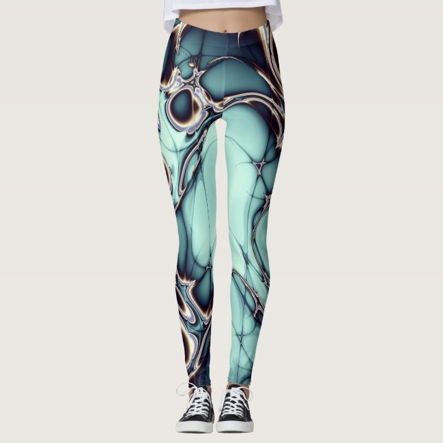 Leggings Imaginaire de la forêt de Dragon Mist (Devant)