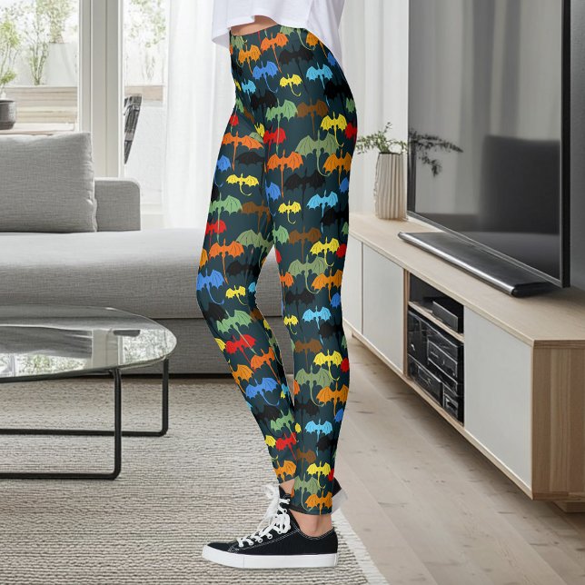 Leggings Imaginaire de vol de l'aile Dragon Blue (Créateur téléchargé)