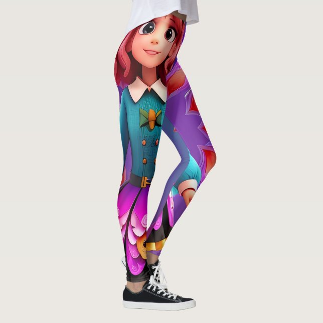 Leggings Imaginaire Dessin de fille (Droite)