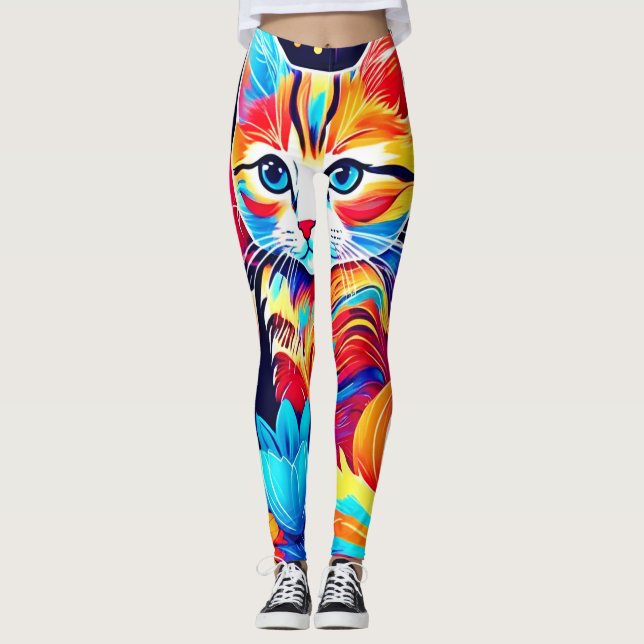 Leggings Imaginaire floral Feline (Devant)