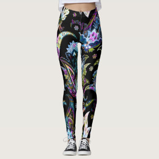 Leggings Imaginaire Floral Paisley : Ornement sans joint