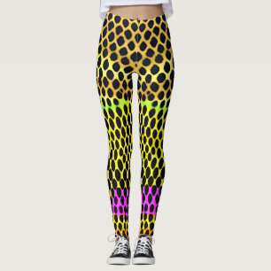 Leggings Impression Abstraite colorée "Vibrant Wilderness"