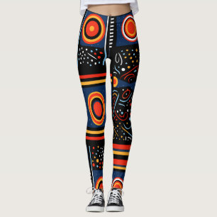 Leggings Impression africaine mignonne moderne