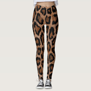Leggings Impression animale léopard tacheté 